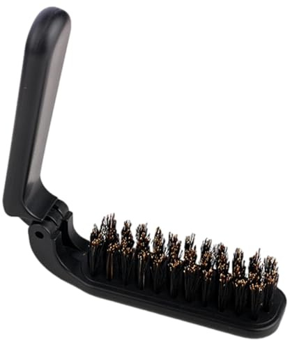 Cepillo Para Barba Plegable Cepillo De Pelo De Cerdas Naturales De Jabalí Cepillo Pelo Jabalí Plegable Cepillo Pelo Cerdas Jabali Peine Pelo Rizado Antitirones Cepillos Desenredante Sin Tirones