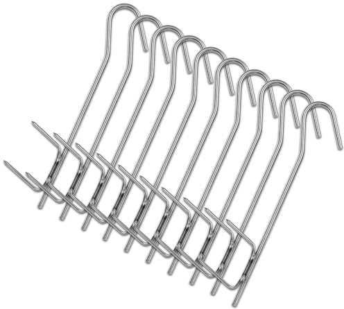 10 Stück Räucherhaken Fleischerhaken Räuchern U-Doppelspitz 21cm Smoking Hooks