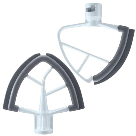 NieKe Flex-Edge-Schläger-Set, kompatibel mit Standmixer-Zubehör, Mixer-Schläger, kompatibel mit Kitchenaid for 4,5–5 Qt Bowl-Lift-Standmixer-Aufsatz