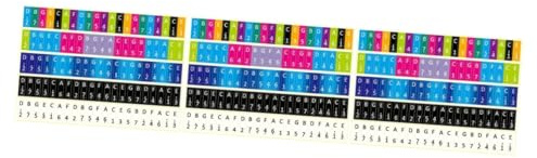 Vaguelly 3sets Einführungs Kalimba Aufkleber Set Aufkleber Für Daumen Klavier Lernen 5 Stücke * 3