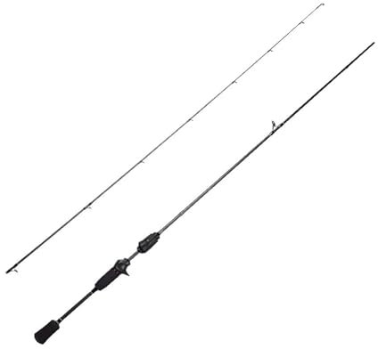 zhongqunli Angelrute 1,8 m Angelrute mit Köder, 0,8–7 g, schnelle Aktion, ultraleichte Carbon-Casting-Rute for Angeln im Süßwasser und Meerwasser Tragbare Angelrute