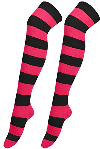 weihnachtssocken gestreifte kniestrümpfe overknee strümpfe damen lange socken thigh high socks shop the look 39-42 oktoberfest 35-38 damensocken