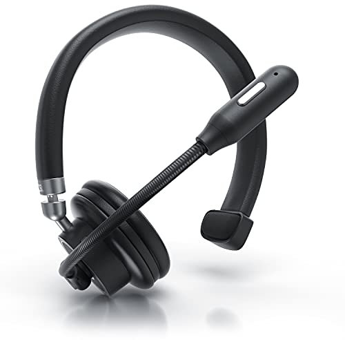 CSL - PC Headset Bluetooth - Kopfhörer mit Mikrofon - Wireless Kabellos - Noise Cancelling - Lange Akkulaufzeit - für Call-Center, Zoom, Teams, Skype