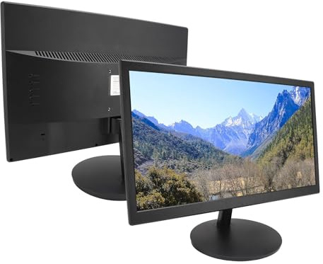 VBESTLIFE 20 Pollici 1600x900 Monitoraggio LED Ultra Sottile da 60Hz, Pannello NT, con Interfaccia VGA HDMI, Filtro a Luce Blu, per Computer Portatile PC (Spina Europea)