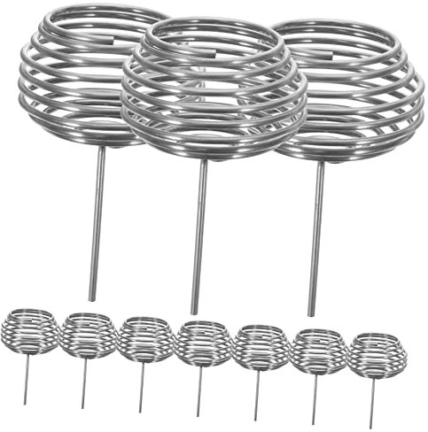 Boîte à Engrais pour Plantation, Acier Inoxydable, 10 Pièces Argenté