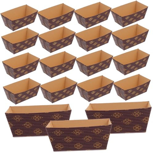 NOLITOY Moule à Pain Papier Rectangulaire 50 Pièces pour Cuisson au Four