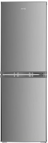 HYE Freestanding Fridge Freezer 50/50 Split – Tall 248L Silver, 138L Fridge & 110L Freezer, 173cm Height, 55cm Width, Low Noise 40dB, Glass Shelves – Slim & Spacious Design - RF01FF248S01