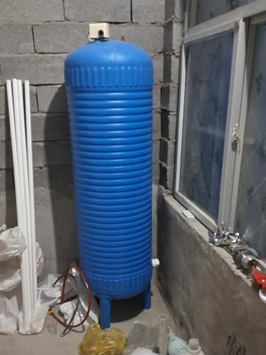 Pressurized Water Storage Tank with Gauge, Inlet & Outlet for Enhanced Water Pressure in Well Pump and Sprinkler Systems