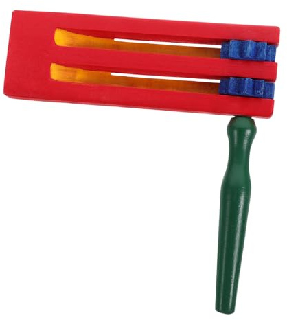 Beaupretty Wooden Ratchet Rotating Soundboard Musical Toy for Boys and Girls Educational Party Favor Rotating Ratchet Handheld Wooden Percussion Instrument