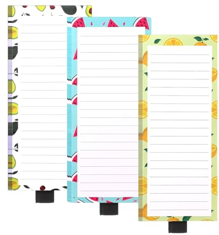 Magnetische Notizblöcke 7 6 X 20 3 Cm Kühlschrankmagnet Einkaufsliste Notizblock Mit Elastischem Stifthalter Kühlschrank Einkaufsliste Notizblöcke Heimorganisation