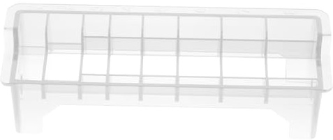 ARTSEWPLY Elektrischer Haarschneidekamm Aufbewahrungsbox Transparent Weiß Langlebiger Organizer für Clip kämme Praktischer Speicherbehälter für Friseurbedarf zu Hause Salon
