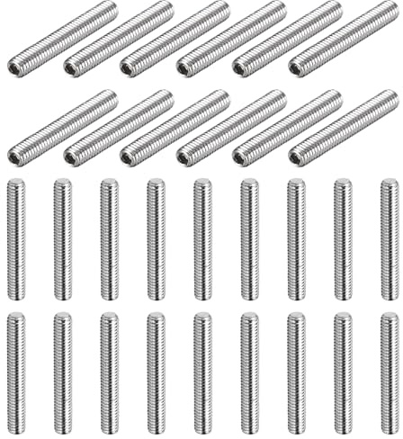 QUARKZMAN 30 Stück M3-0.5 x 20mm Madenschrauben 304 Edelstahl Kegelkopf Innensechskant Antrieb Für Badezimmer Armaturen Möbelreparatur DIY Projekt