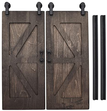 Simulación de puerta de casa de muñecas en miniatura de madera con accesorios para escena de muñeca