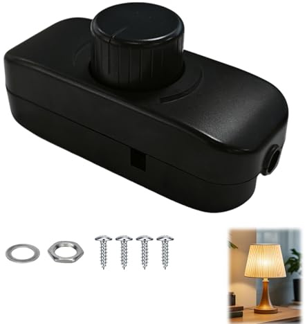 Interruptor Regulador de Luz, Dimmer Led 220V, 220V-240V Regulador Intensidad Led, Incandescentes y Halógenas, 3-100W, Instalación Fácil y Protección Avanzada, Diseño Elegante y Compacto, Negro