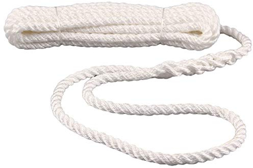 Navyline PP Festmacher-Leine mit Auge - weiß, Ø und Länge:10mm Ø. 10m lang