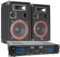MAX 500W Pack de Sonido. Combinación de Dos Altavoces de 12 Pulgadas y Amplificador Skytec SPL500EQ y Cable de 10 Metros. Equipo Ideal DJ. PA. Eventos, Fiestas etc.