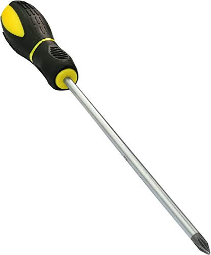 AERZETIX - Cacciavite a croce da incasso PH1 5x150mm per vite Phillips - Punta Magnete/Magnetica - Impugnatura antiscivolo bimateriale - Lama in acciaio/CR-V/-S2 - C45650