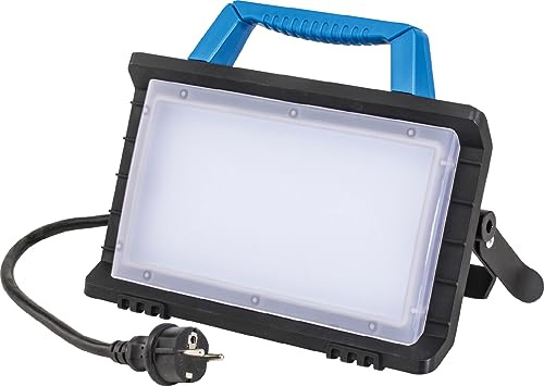 as - Schwabe OPTILINE LED Baustrahler 24 W 1920 Lumen - 3m Kabel - 46344 | mit Schutzkontaktsteckdose + USB - Mobiler Scheinwerfer - Arbeitsleuchte mit Ein- und Ausschalter - extrem robust - IP54