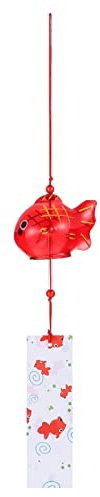 Japanische Windspiele Japanische Glasglocken Rote Fische Edo Furin Glocken Glas Glocken Suncatcher Blume Spieluhr Handgemachte Geschenke