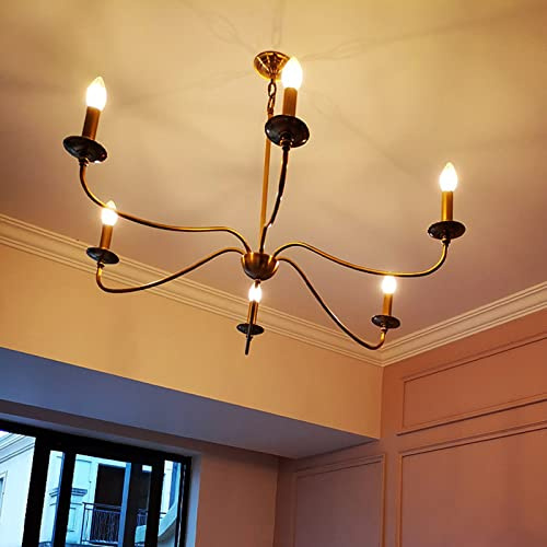 LED Chandeliers , Chinese Style Outdoor Chandelier, Waterproof Courtyard Corridor Pavilion Droplight, Gallery Pavilion Sun Room Pendent, Villa Roof Ceiling Lamp,for Bedroom,Dining Room, Girls Room, Fo