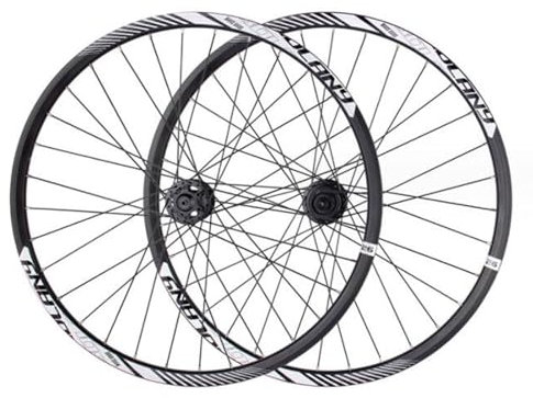 ZECHAO MTB Fahrrad Laufradsatz 26/27,5/29 Zoll,Schnellspanner/Steckachse Dual Use Scheibenbremse Aluminiumlegierung Doppelwandige Felgen Sechs Klauen Turmbasis Wheelset (Color : Black, Size : 29inch