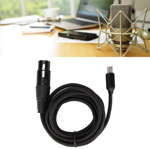 Câble Femelle USB C vers XLR adaptateur xlr usb c Câble de Microphone XLR vers USB C, Câble de Microphone USB C Plug and Play HIFI à Faible Bruit pour Cavi per microfono