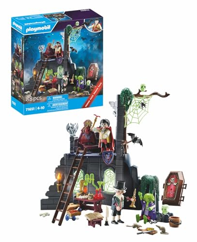 Playmobil 71651 Pirates: Haunted Ruins Age 4+ Promo Pack, including a castle ruin, three figures, and many eerie extras, mysterious play sets suitable for children ages 4+
