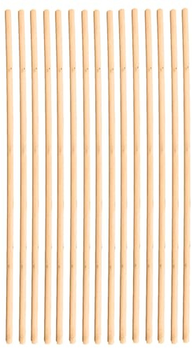 H&H HOMEDECOR LTD Wooden Broom Handle Stick Replacement Wood Handle Heavy Duty Durable Wood Broom 48 inces (120 cm) Long Mop Handle 15/16 (23/24mm) Diameter Broomstick Wooden Pole Only (Pack of 15)