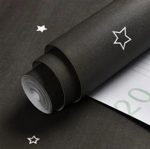 Papel Pintado Pared Papel tapiz de estrellas de colores for bricolaje, decoración de dormitorio infantil, papel tapiz de PVC autoadhesivo for muebles, mural for niños, estrellas de dibujos animados(Bl