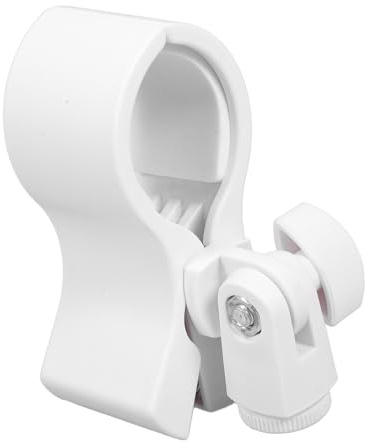 BESTonZON Verstellbare Mikrofonklemme mit 5/8 3/8 Schraubadapter aus Kunststoff Robuste Federklemme Kompatibel für Mikrofon Durchmesser 32-60mm für Vielseitige Mikrofonhalterung