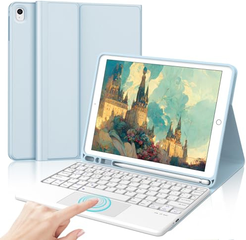 Funda Teclado for iPad 9/8/7 generacion 10.2/Air 3/Pro 10.5 Pulgadas