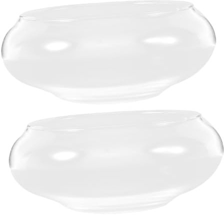 HOODANCOS Hydroponic Flower Pot Set Transparent Glass Planter Aquatic Plant Vase Bowl Bonsai Planter Home Office Decor