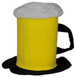 LP Divertissements Lot de 6 - Chapeau carnaval chope de bière avec mousse 25cm