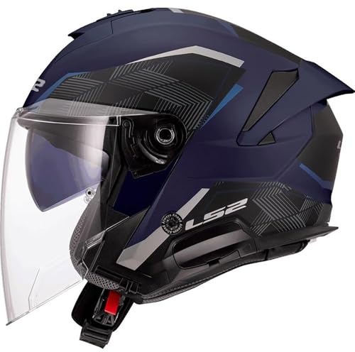 LS2, Jet-Motorradhelm VERSO II AIR Navy Blue, XL