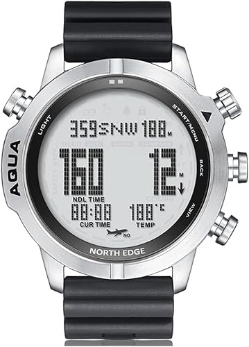 Orologio per Computer Subacqueo 100m Orologio Subacqueo Professionale Impermeabile Orologio da Polso Sportivo Digitale Elettronico Orologi Subacquei Profondi Bussola Cronometro Barometro Te