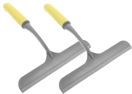 SOIMISS 2pcs Shower Squeegee Ergonomic Handle Fast Water Removal for Bathroom Glass Car Windshield Mirror Cleaning Tool Multi Surface Water Wiper for Shower Doors and Windows