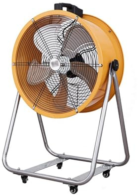 OUKMXSY Ventilatore Industriale - Ventilatore Elettrico Industriale Ventilatore ad Alto Volume d'Aria con Supporto e Ruote Ventilatore da Pavimento Commerciale Ventilatore da Pavimento Pot