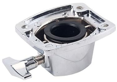 HAMPPLIES Abrazadera para Soporte de Platillo de Aro de Caja para Batería, Ligera y Metálica en Color Plata, Adecuado para Kit de Batería y Accesorios de Percusión