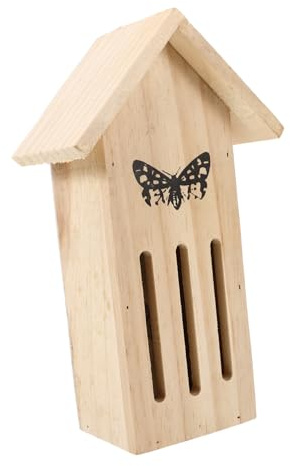 TOYANDONA Casa Colgante De Madera para Jardín con Comedero para Mariposas Hábitat Exterior Natural para Mariposas Refugio Duradero y Fácil De Instalar para Jardín y Terraza
