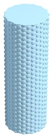 Yogaskumrulle - 30 cm djupgående massageredskap - Pilatesrulle i skum | för djupgående muskelmassage, ben, lår, vader, armar, kropp, träning, Pilates, gym, kontor