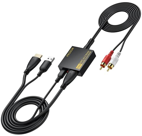 PROZOR Extractor de Audio eARC ARC Adaptador HDMI ARC a 3,5 mm PCM