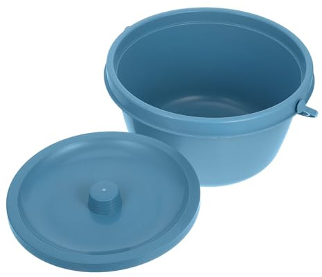 IMUSINICE Portable Plastic Toilet Pot with Lid for Adults, Easy to Clean Unisex Urinal Potty Suitable for Bedside and Travel Use, Lightweight Blue Commode for Pregnant Women and Elderly
