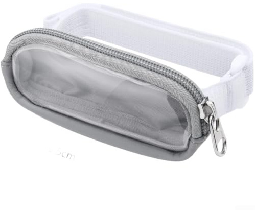 Organizador de visera solar para coche, soporte portátil para bálsamo labial con correa elástica, estuche de almacenamiento de nailon para lápiz labial y cosméticos, organizador interior automático
