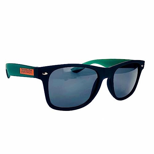 Jägermeister Sonnenbrille mit grünen Bügeln, Filterkategorie: 3 , Modern