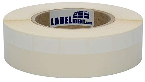 Kabeletiketten ohne Black Mark, transparent - 42 x 24 mm - 3.000 Kabelmarkierer selbstlaminierend auf 76 mm Kern, Polyethylen Etiketten für Kabel-Ø 4,0 bis 9,2 mm