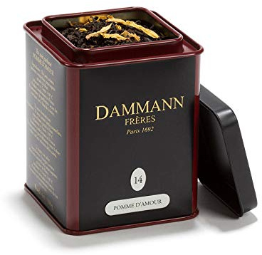 Dammann Pomme d'Amour - Thé noir au arôme de pomme caramélisée, boîte 100g - Dammann Frères