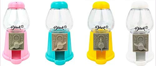 Lot de 20 machines à démouler Chicles et Bonbons assortis (vides) Idéal pour fêtes d'anniversaire, mariages, célébrations et événements