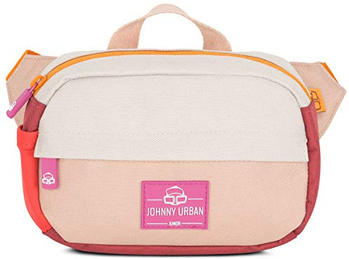 JOHNNY URBAN JUNIOR Bauchtasche Kinder Rot Rosa für Mädchen & Jungen - Felix - Recycelt & Wasserabweisend