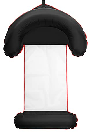 Wasserhängematte, Halbrunde Aufblasbare Poolliege Float Hängematte Air Lightweight Floating Chair Bett Floß Liege, Tragbare Pool-Strandmatte für Kinder Erwachsene ( Color : Black , Size : Pack of 10 )