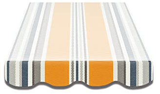 Leudus Markisen Volant Markisenbespannung Sonnenschutz Ersatzstoffe 5.85m*23cm SPD040 Sonnenmarkise fertig genäht